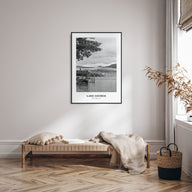 Lake George Portrait B&W Poster