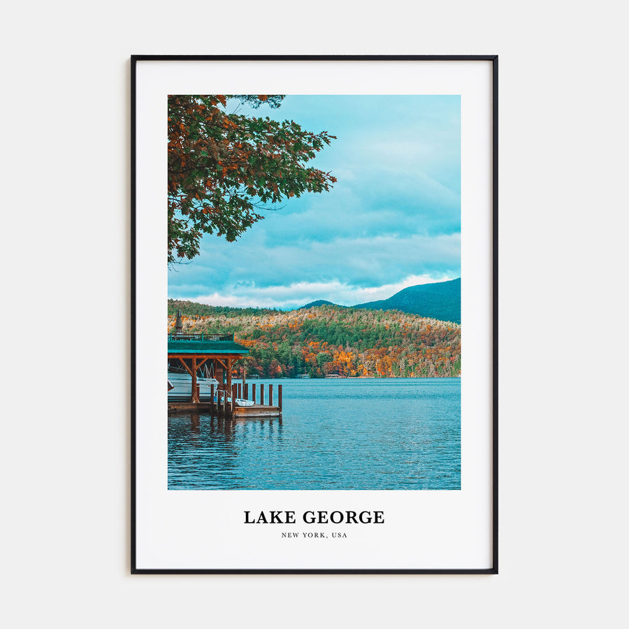 Lake George Portrait Color Poster