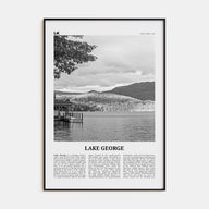 Lake George Travel B&W Poster