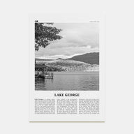 Lake George Travel B&W Poster