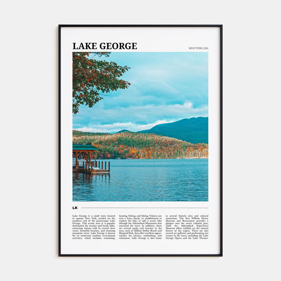 Lake George Travel Color Poster
