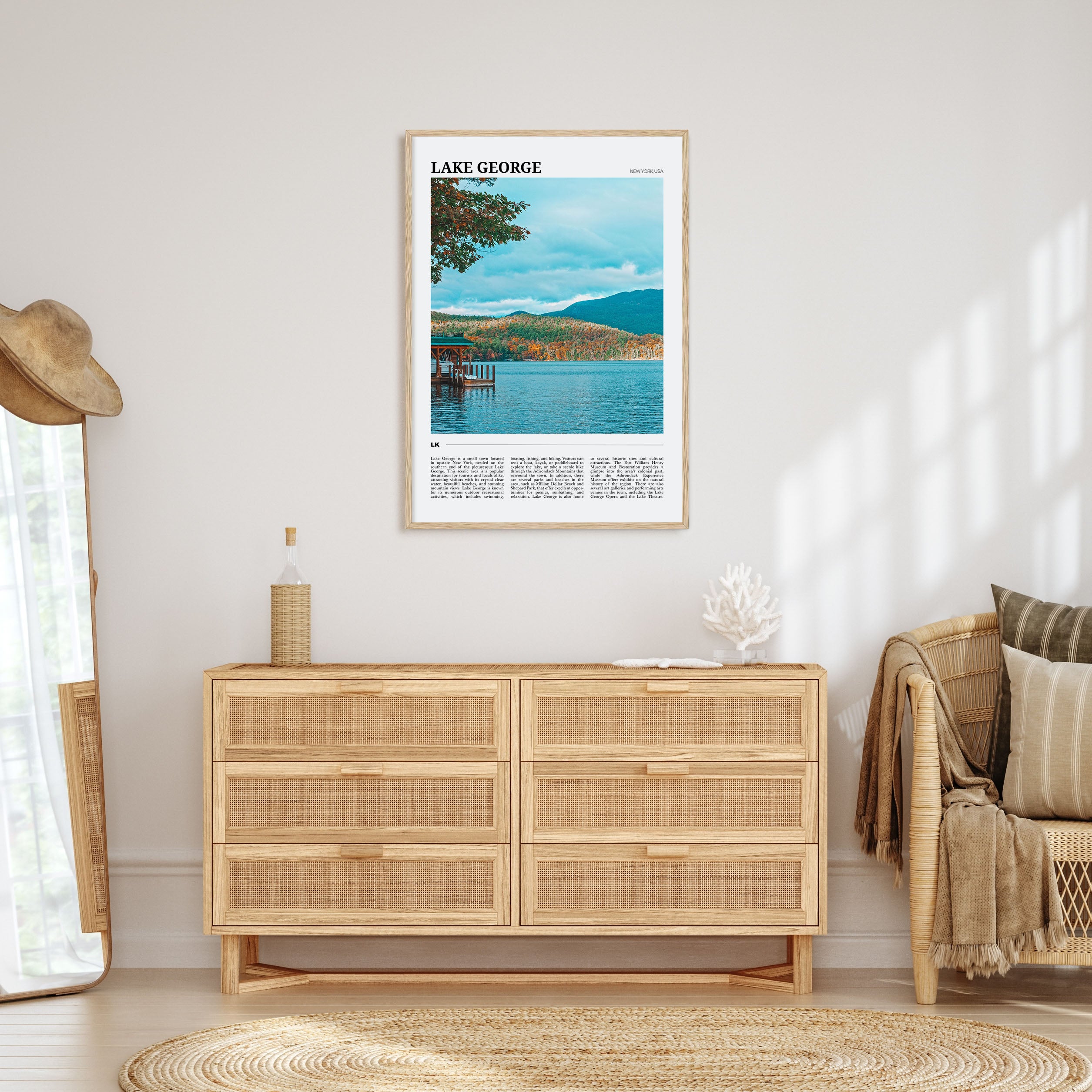 Lake George Travel Color Poster