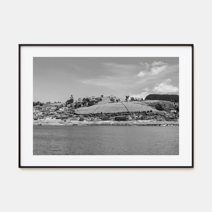 Lake Gregory Landscape B&W Poster