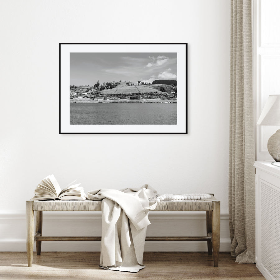 Lake Gregory Landscape B&W Poster