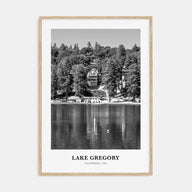 Lake Gregory Portrait B&W Poster