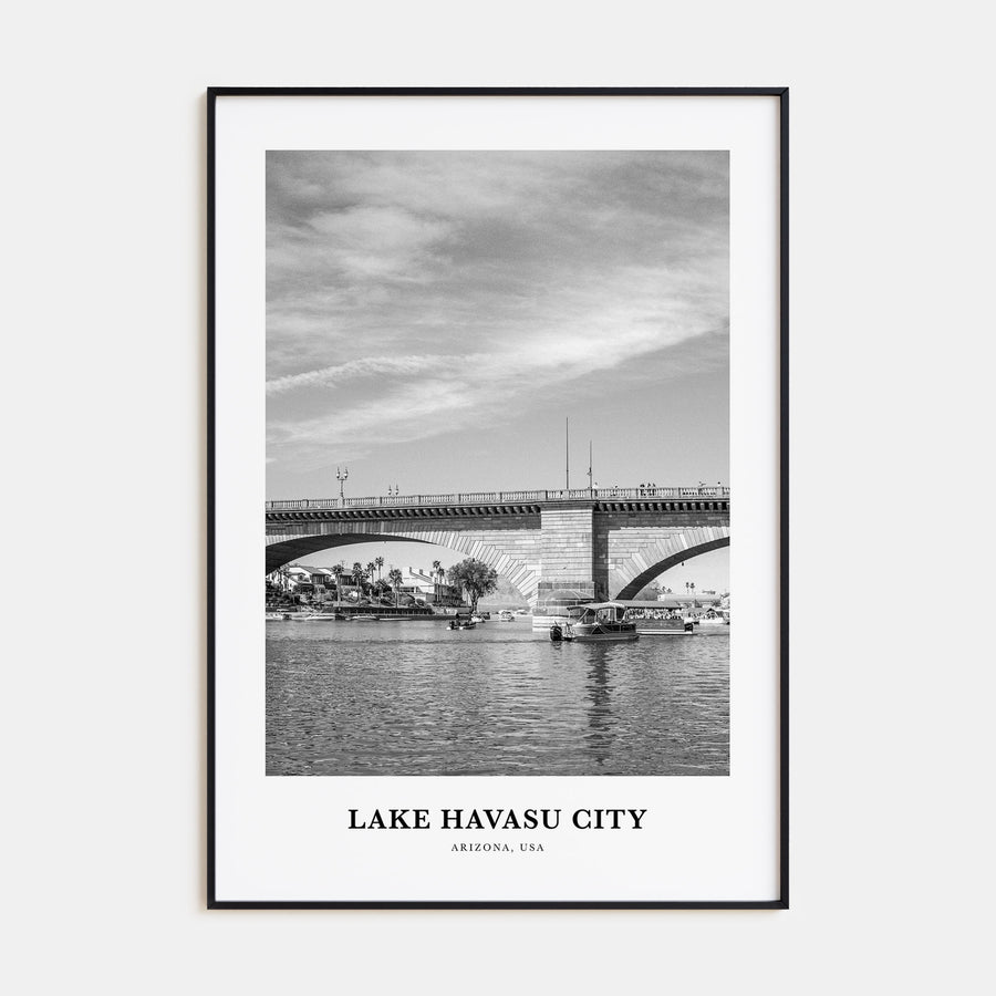 Lake Havasu City Portrait B&W Poster
