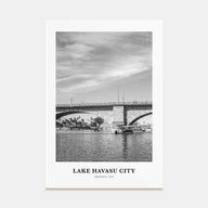 Lake Havasu City Portrait B&W Poster