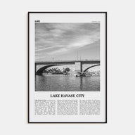 Lake Havasu City Travel B&W Poster