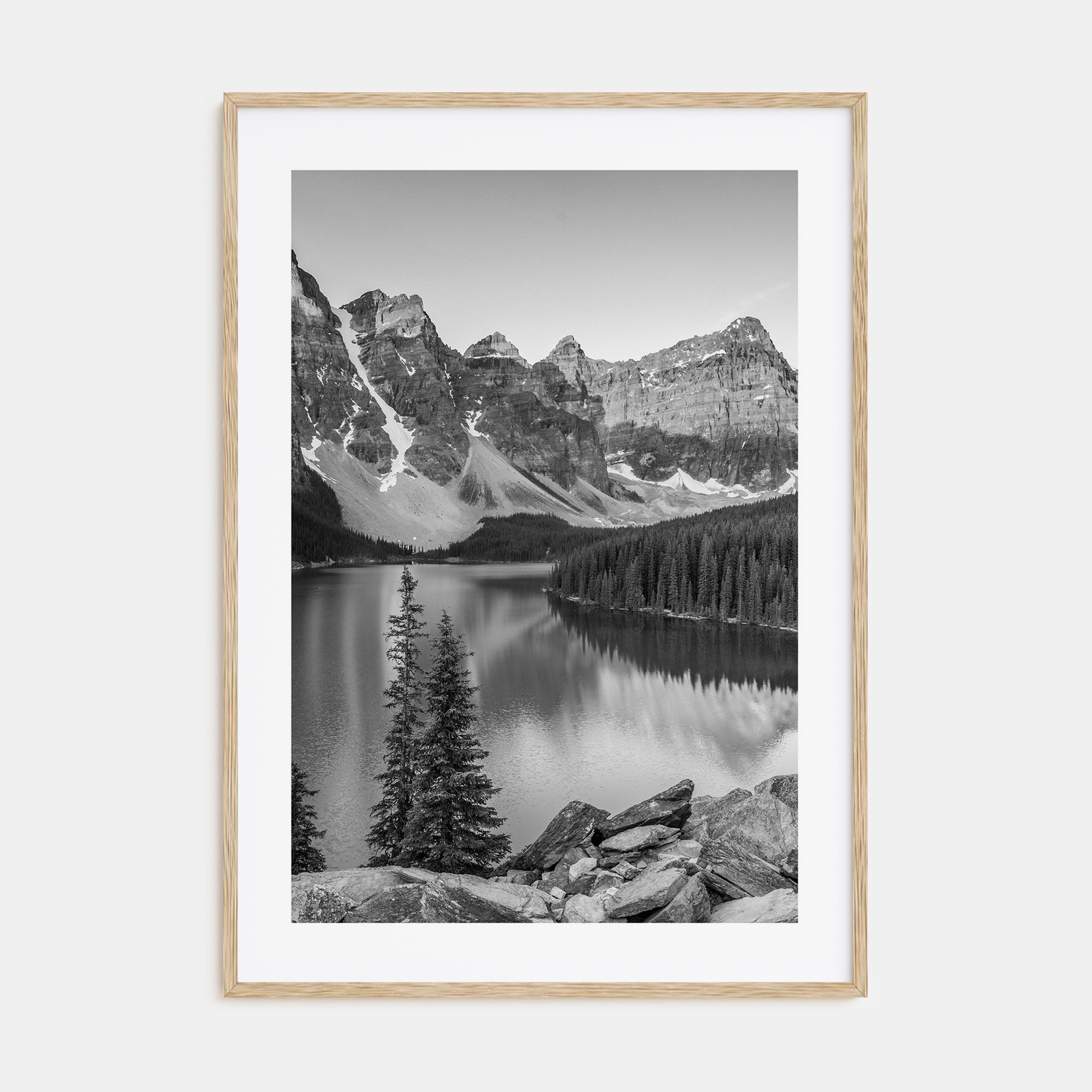 Lake Louise Photo B&W Poster