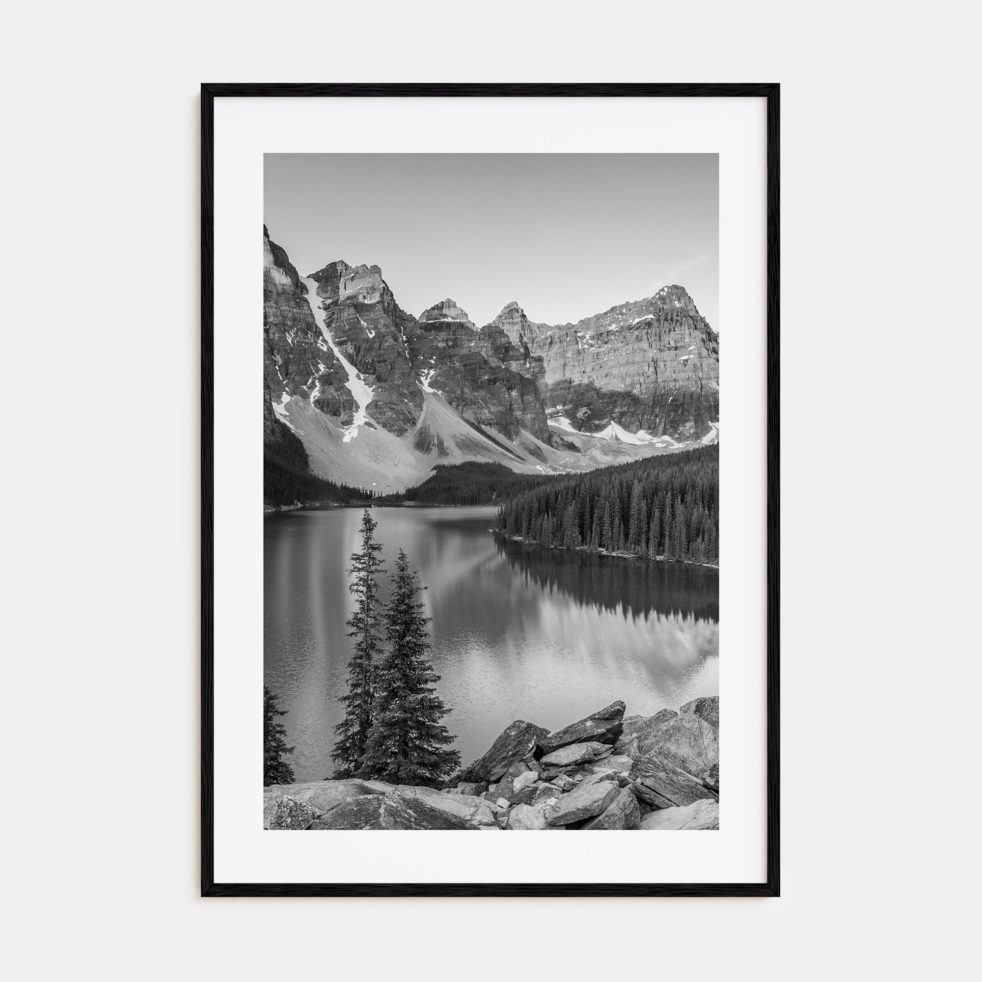 Lake Louise Photo B&W Poster