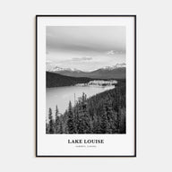 Lake Louise Portrait B&W No 1 Poster