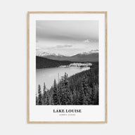 Lake Louise Portrait B&W No 1 Poster