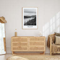 Lake Louise Portrait B&W No 1 Poster