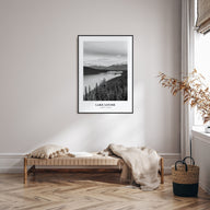 Lake Louise Portrait B&W No 1 Poster