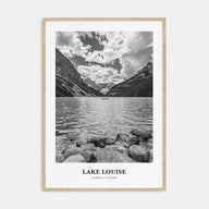 Lake Louise Portrait B&W No 2 Poster