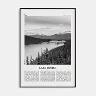 Lake Louise Travel B&W No 1 Poster