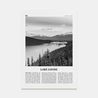 Lake Louise Travel B&W No 1 Poster
