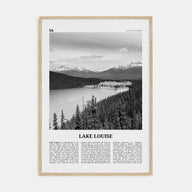 Lake Louise Travel B&W No 1 Poster