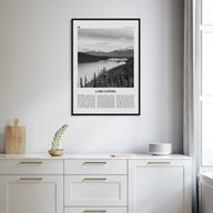 Lake Louise Travel B&W No 1 Poster