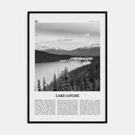 Lake Louise Travel B&W No 1 Poster