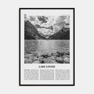 Lake Louise Travel B&W No 2 Poster