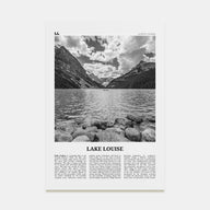 Lake Louise Travel B&W No 2 Poster