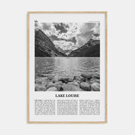 Lake Louise Travel B&W No 2 Poster