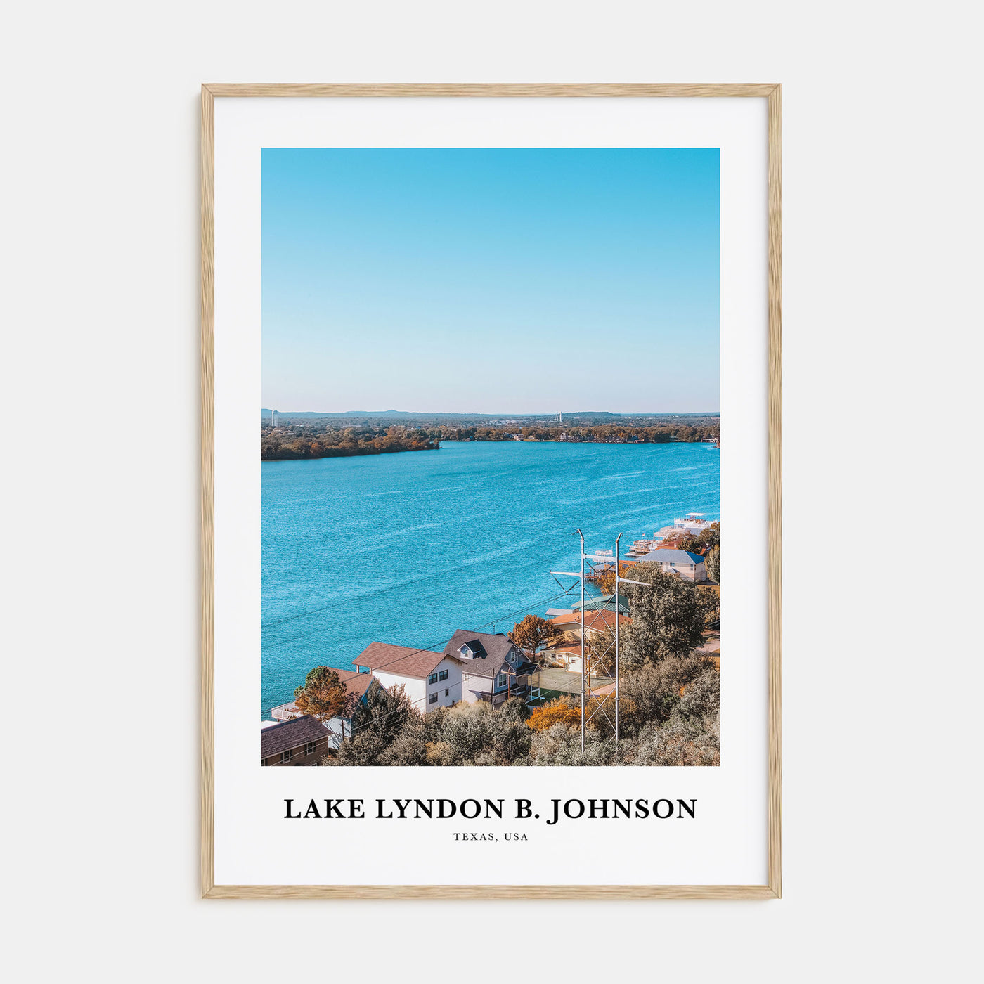 Lake Lyndon B. Johnson Portrait Color Poster