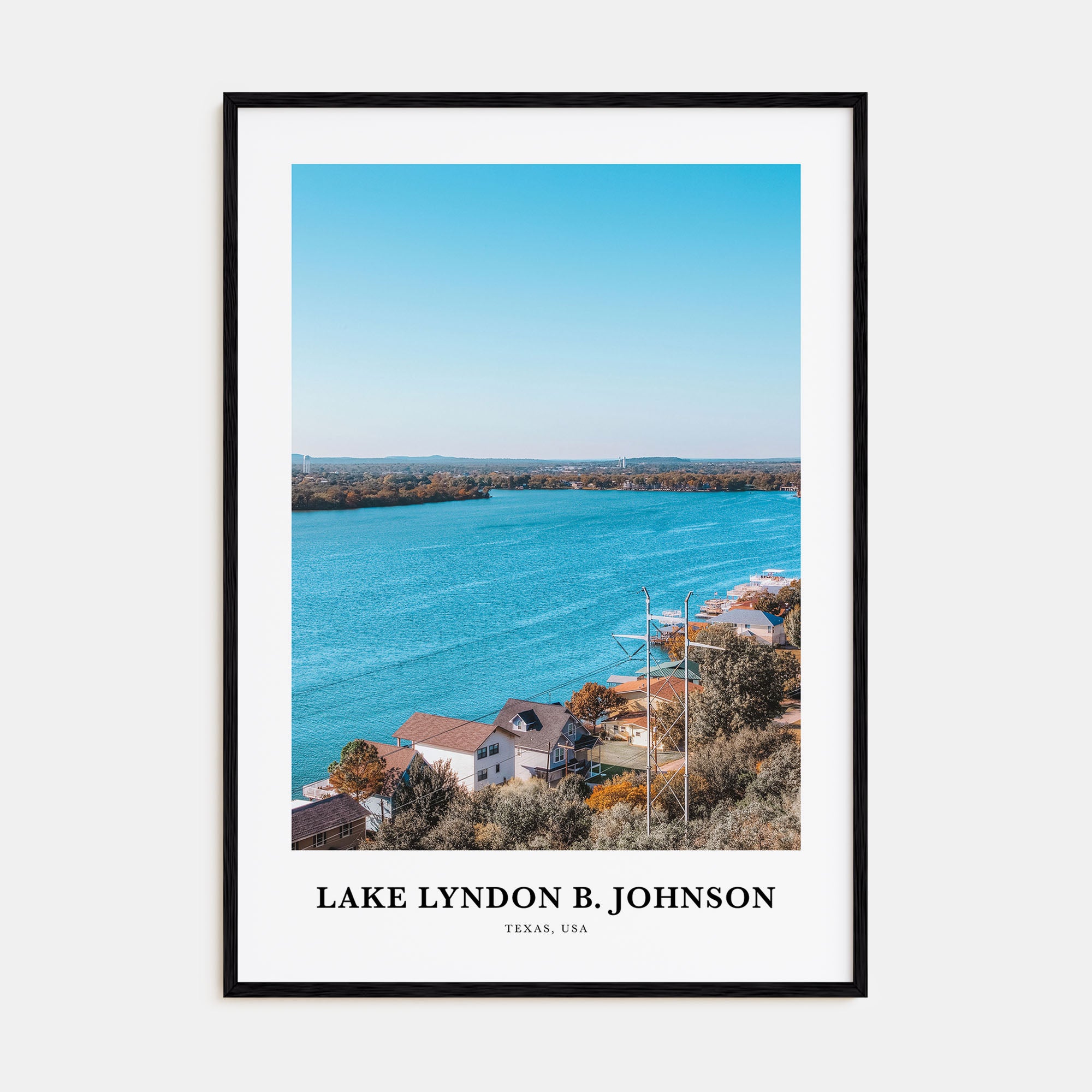 Lake Lyndon B. Johnson Portrait Color Poster