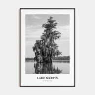 Lake Martin Portrait B&W No 1 Poster