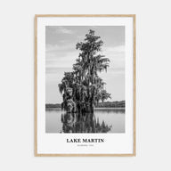 Lake Martin Portrait B&W No 1 Poster