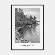 Lake Martin Portrait B&W No 2 Poster