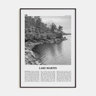 Lake Martin Travel B&W No 1 Poster