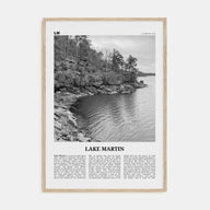 Lake Martin Travel B&W No 1 Poster