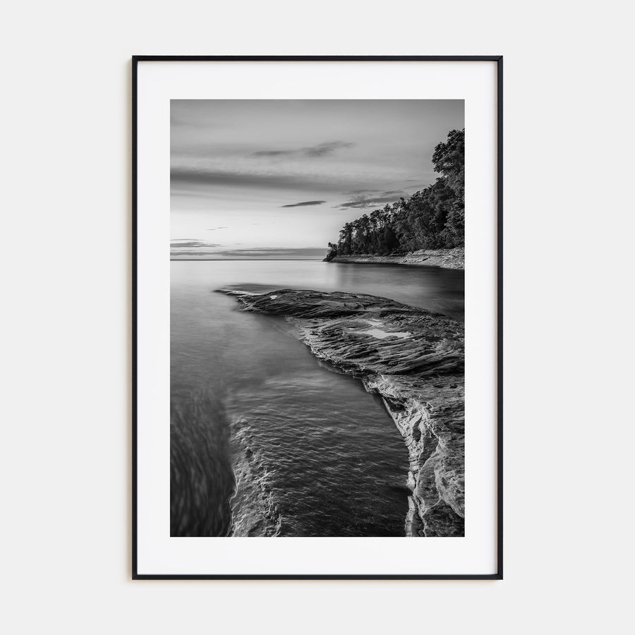 Lake Michigan Photo B&W No 1 Poster