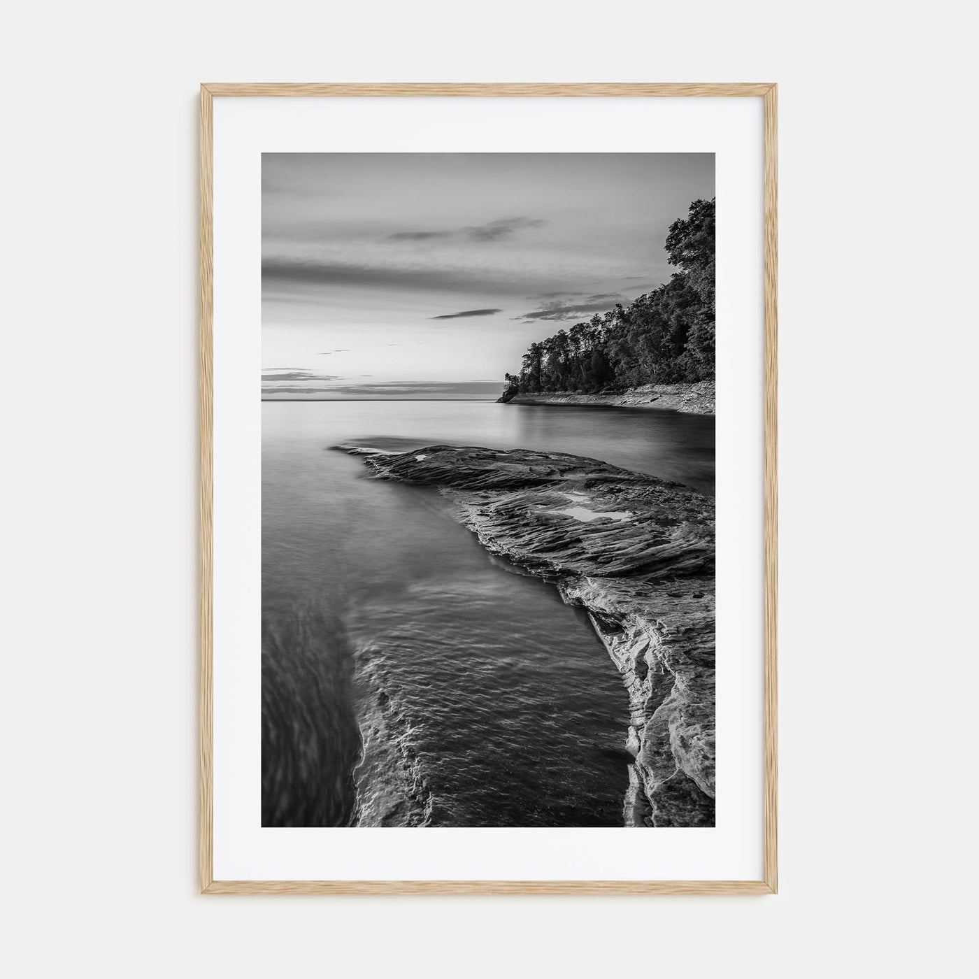 Lake Michigan Photo B&W No 1 Poster
