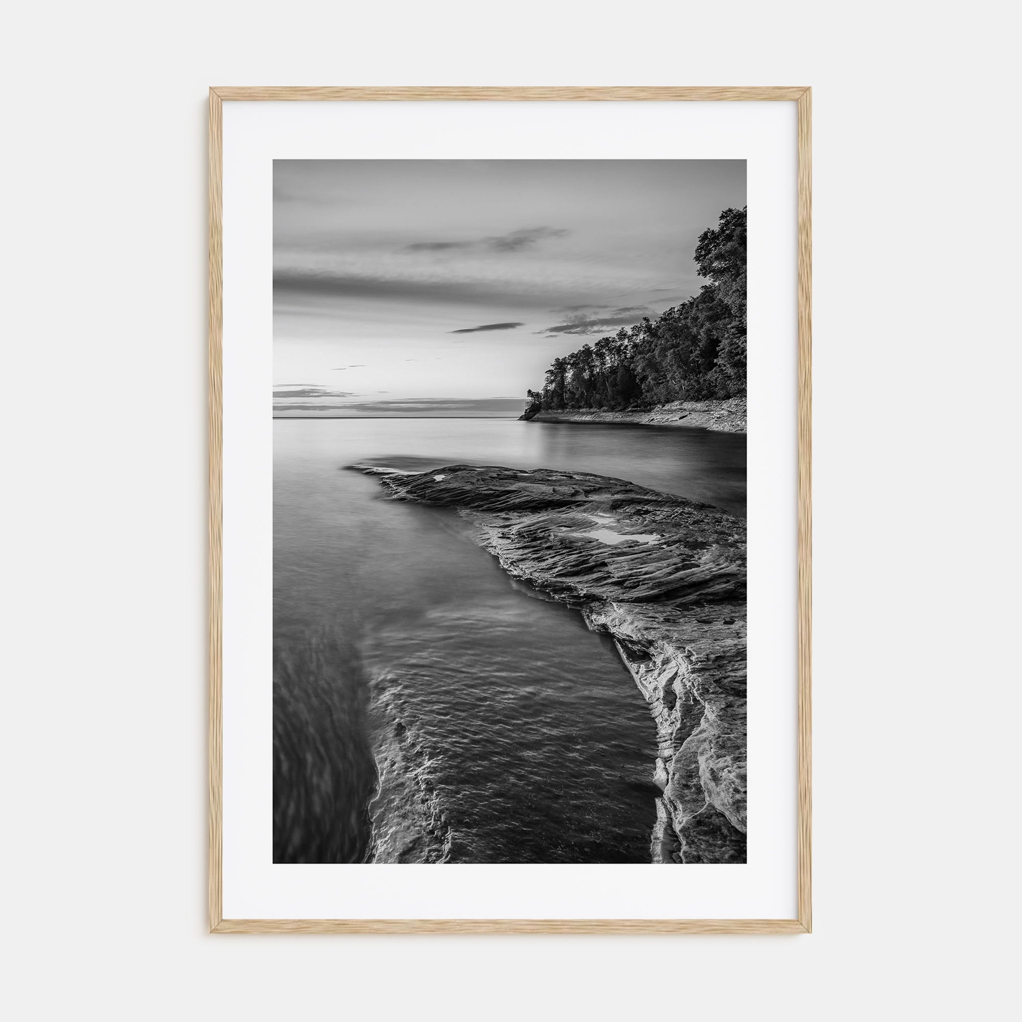 Lake Michigan Photo B&W No 1 Poster