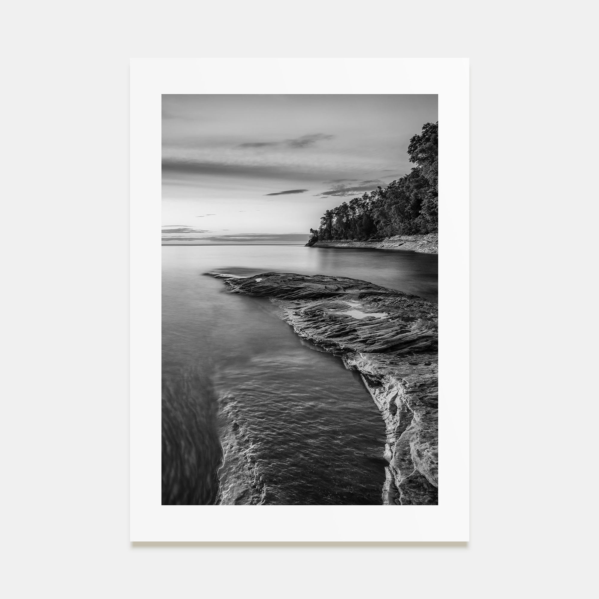 Lake Michigan Photo B&W No 1 Poster
