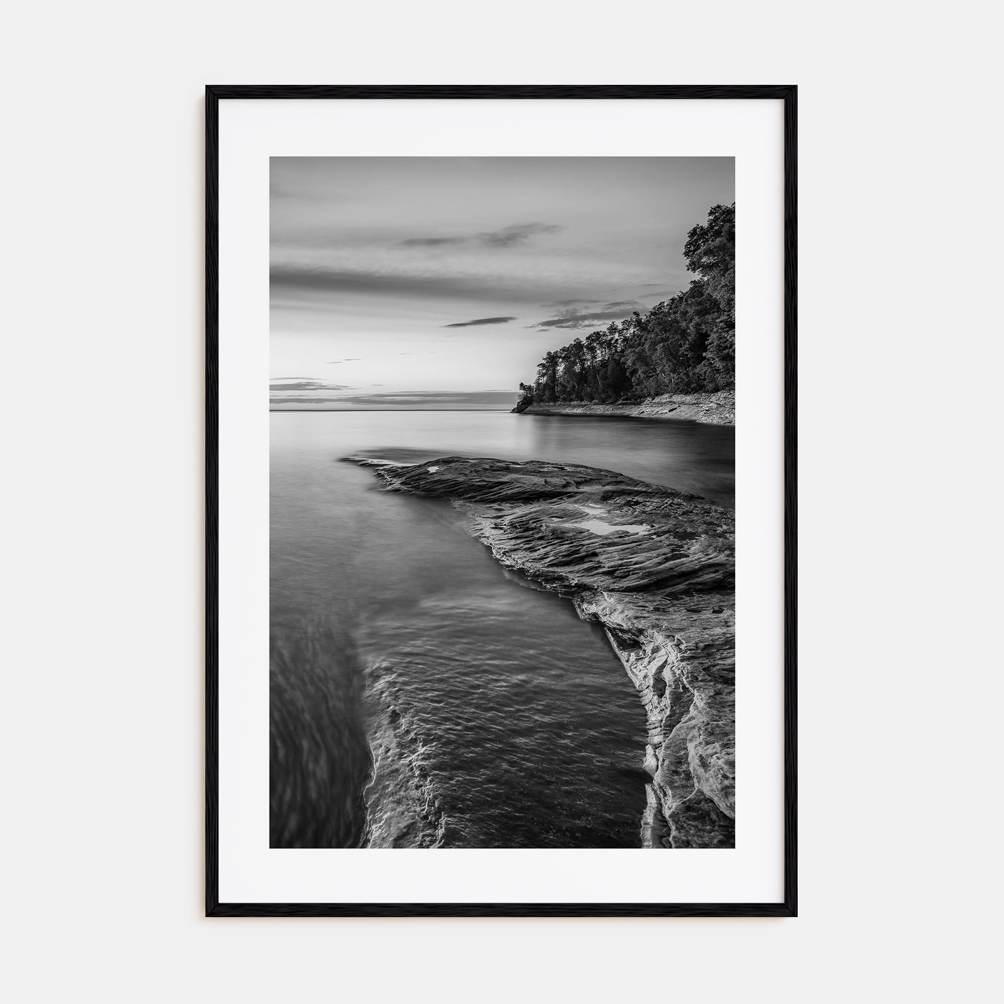 Lake Michigan Photo B&W No 1 Poster