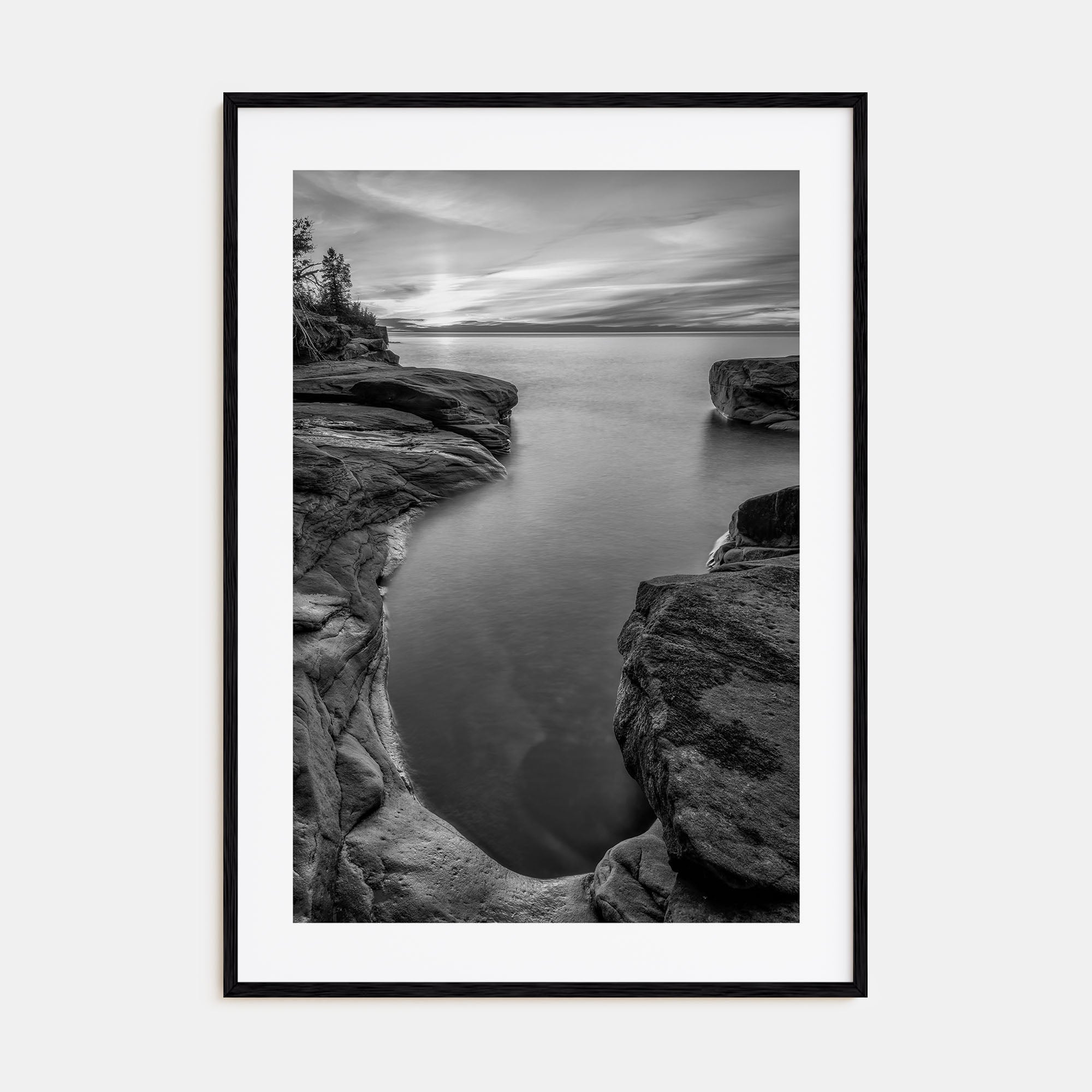 Lake Michigan Photo B&W No 2 Poster