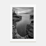 Lake Michigan Photo B&W No 2 Poster