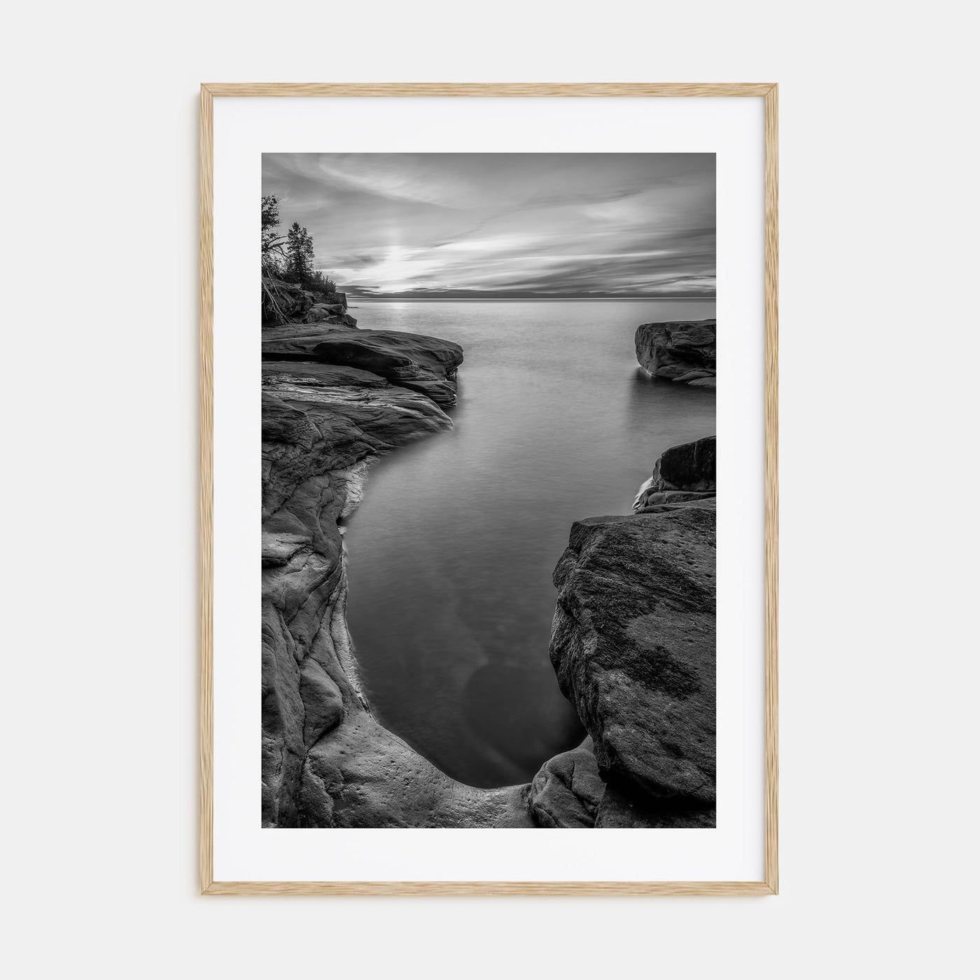 Lake Michigan Photo B&W No 2 Poster