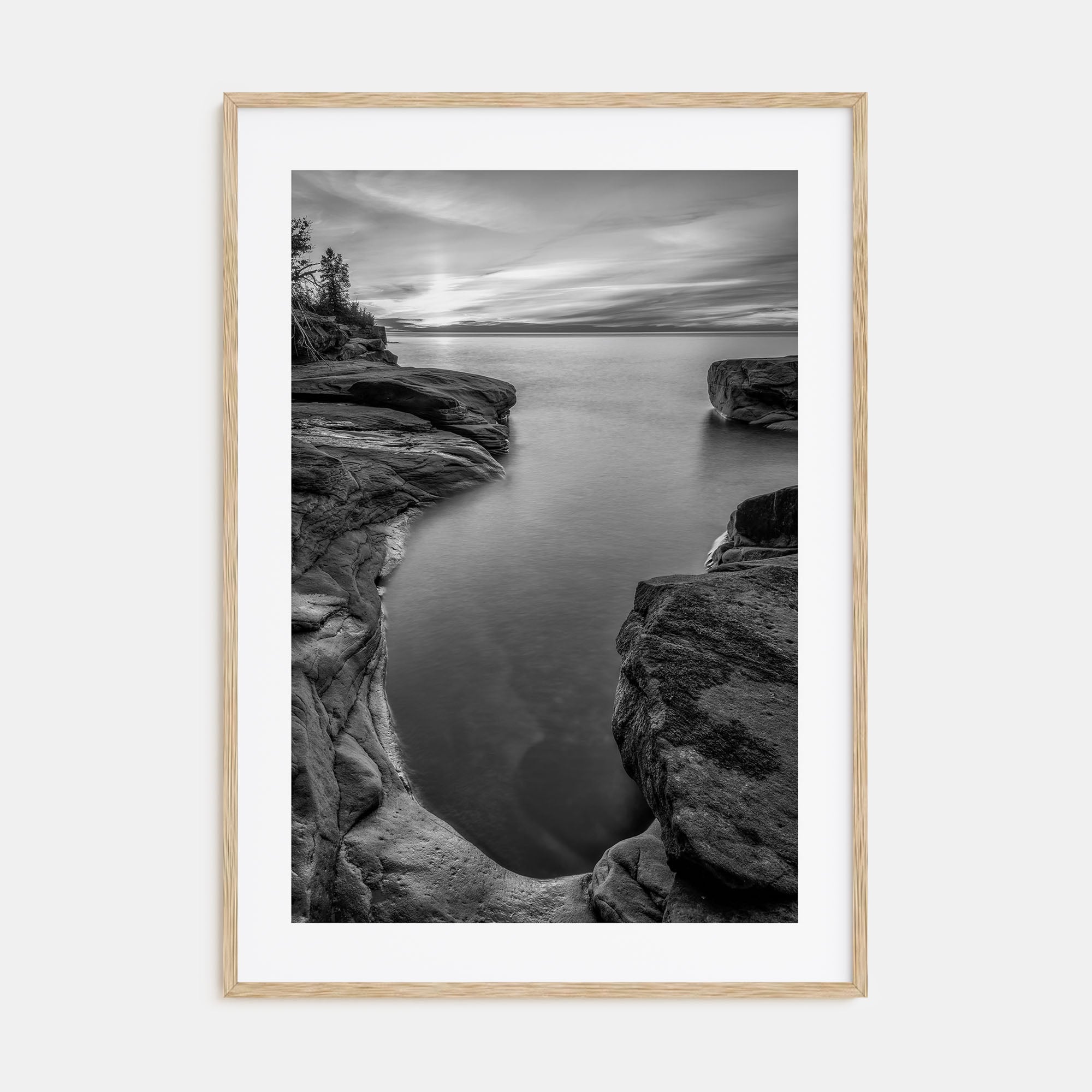 Lake Michigan Photo B&W No 2 Poster