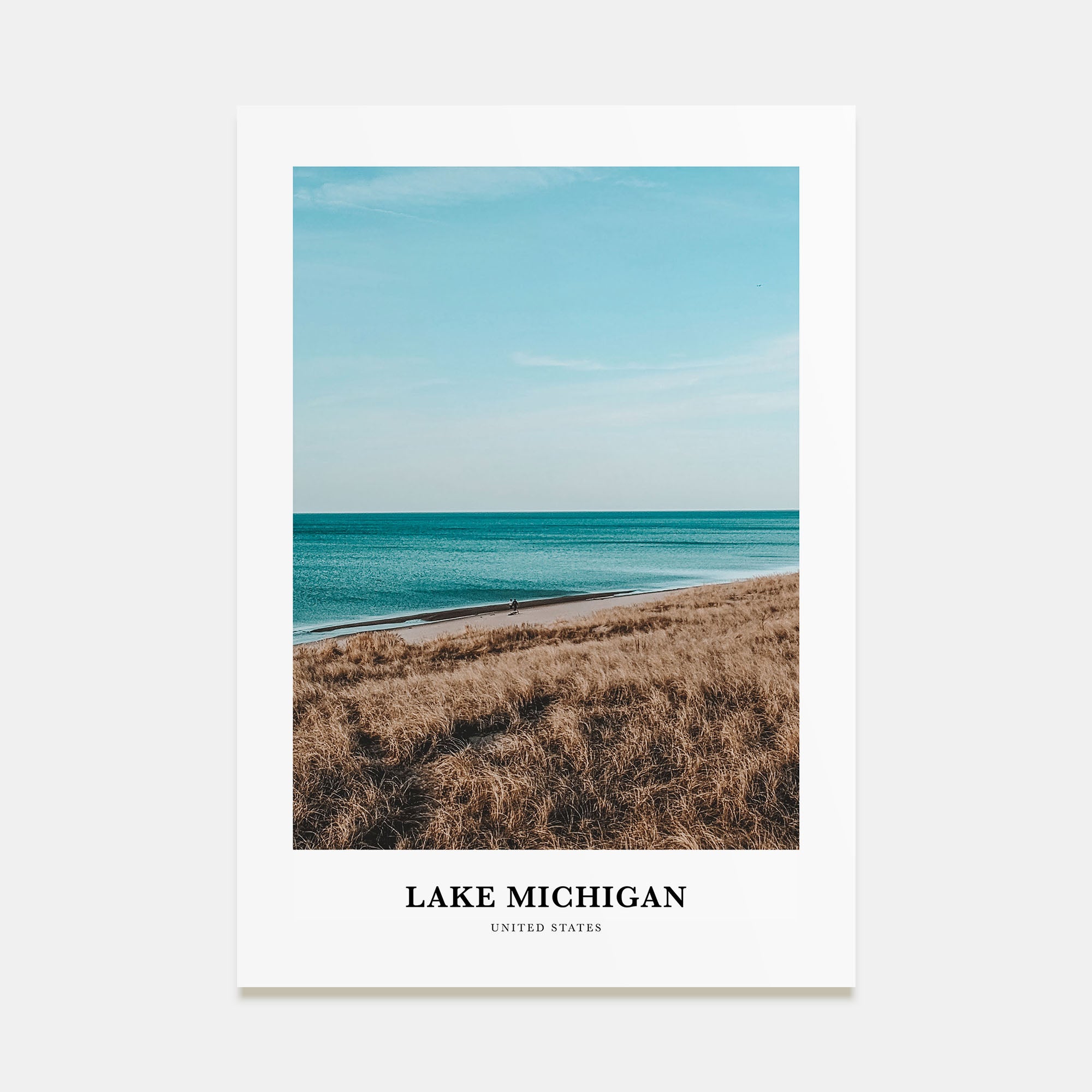 Lake Michigan Portrait Color Poster