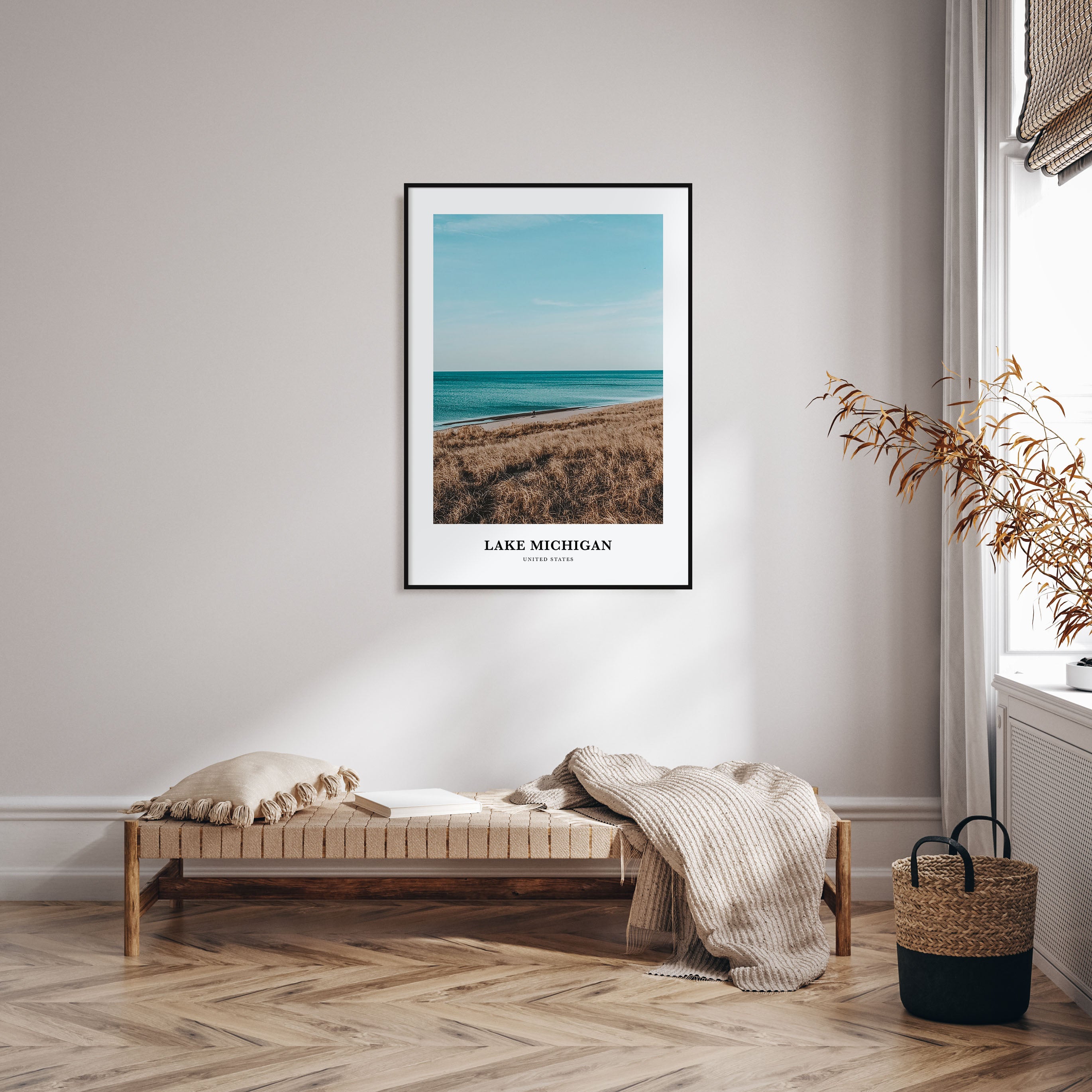 Lake Michigan Portrait Color Poster