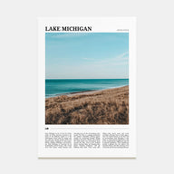 Lake Michigan Travel Color Poster