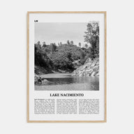 Lake Nacimiento Travel B&W Poster