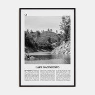 Lake Nacimiento Travel B&W Poster