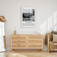 Lake Nacimiento Travel B&W Poster