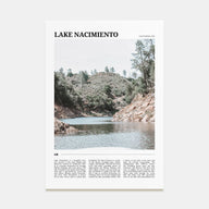 Lake Nacimiento Travel Color Poster